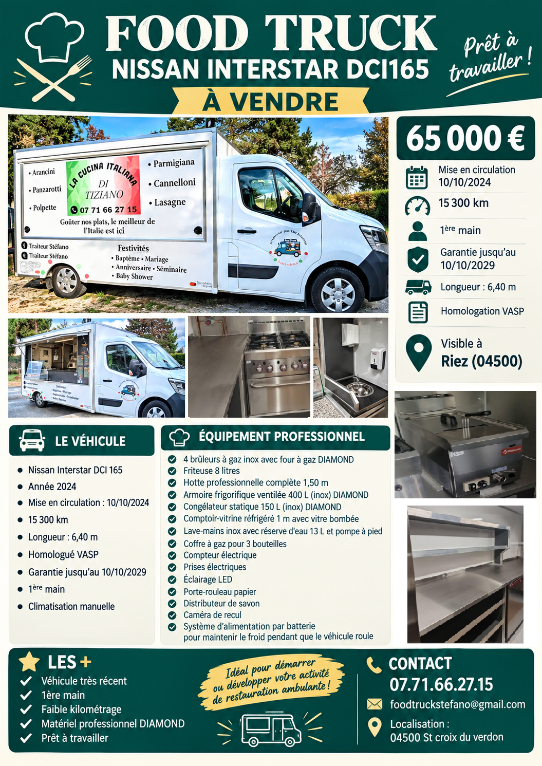 FOODTRUCK NISSAN INTERSTAR DCI 165 — vue 4
