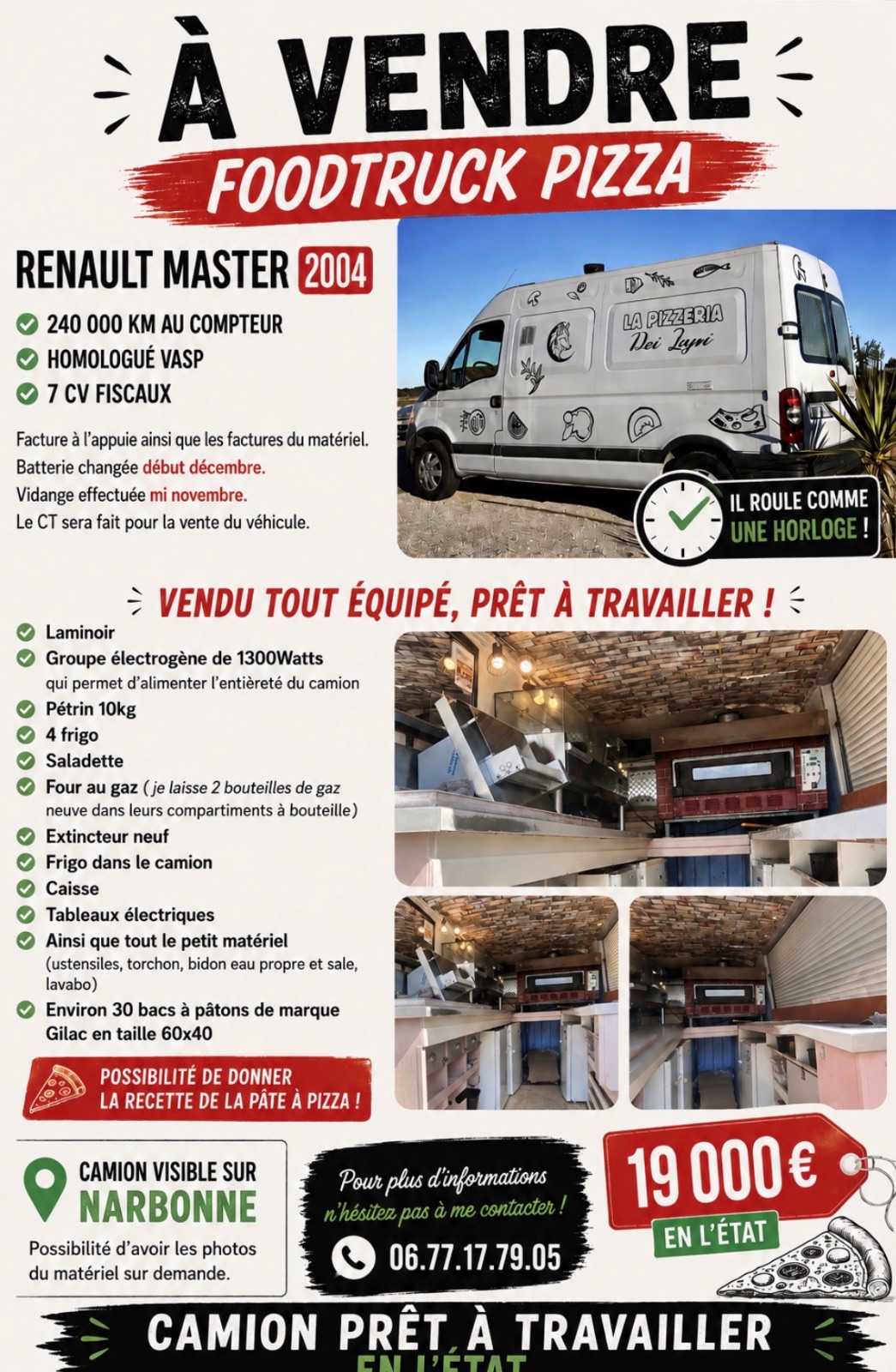 Food truck pizza VASP — vue 3